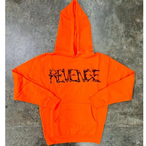 Revenge Orange Durk Bones Hoodie - Large